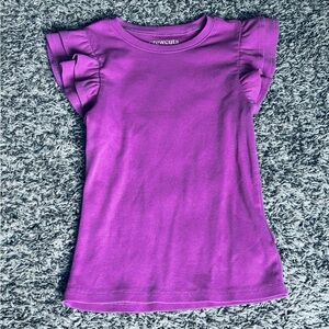 Crewcuts Girls’ Light Purple Ruffle Sleeve Top